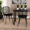 Baxton Studio Brenna Modern Bohemian Black Finished Rattan and Metal 2-Piece Dining Chair Set, PR 231-2PC-12827-ZORO - alternate 6